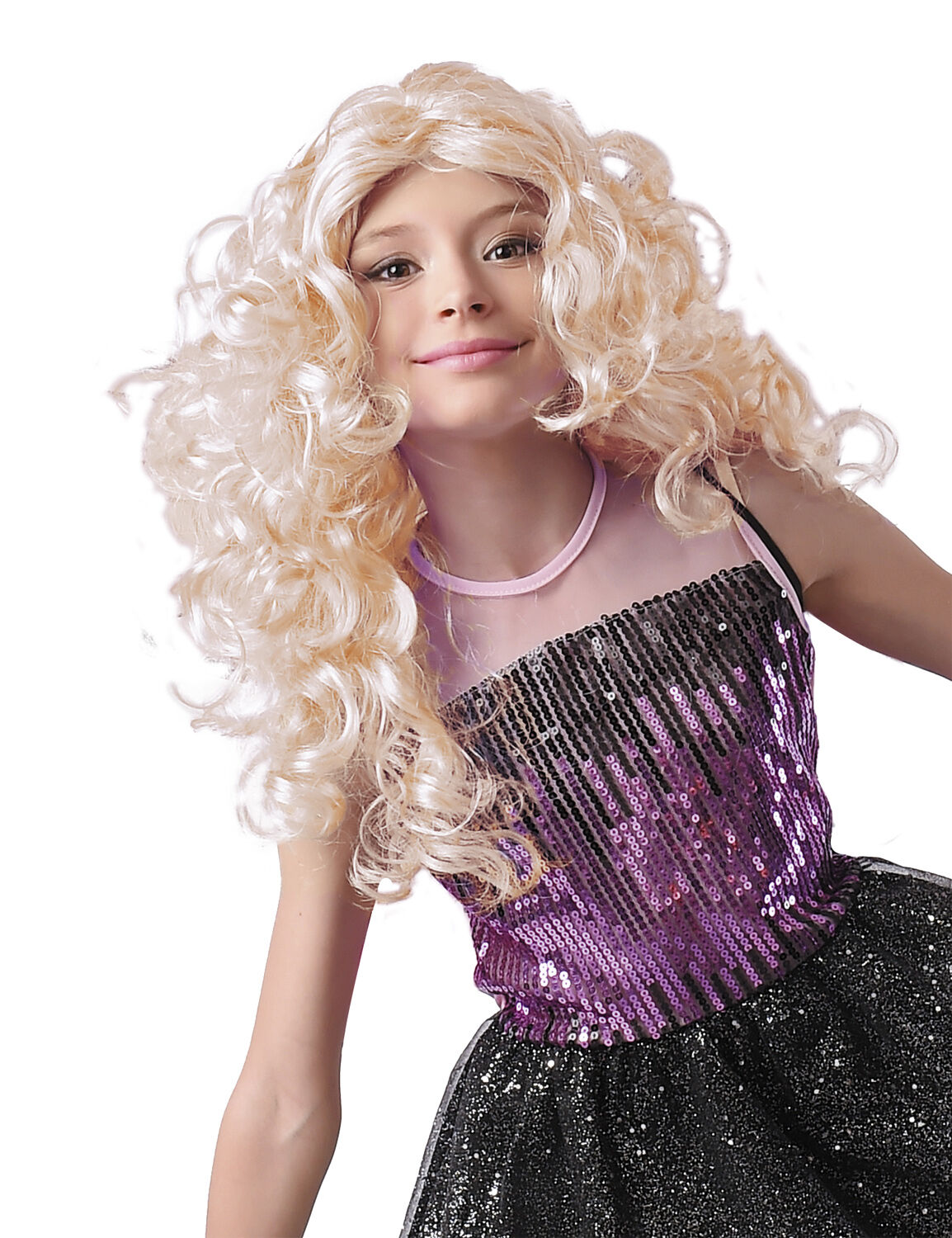 BLOND PARYK KR&Oslash;LLET H&Aring;R