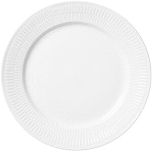 White Fluted 27 cm tallrik