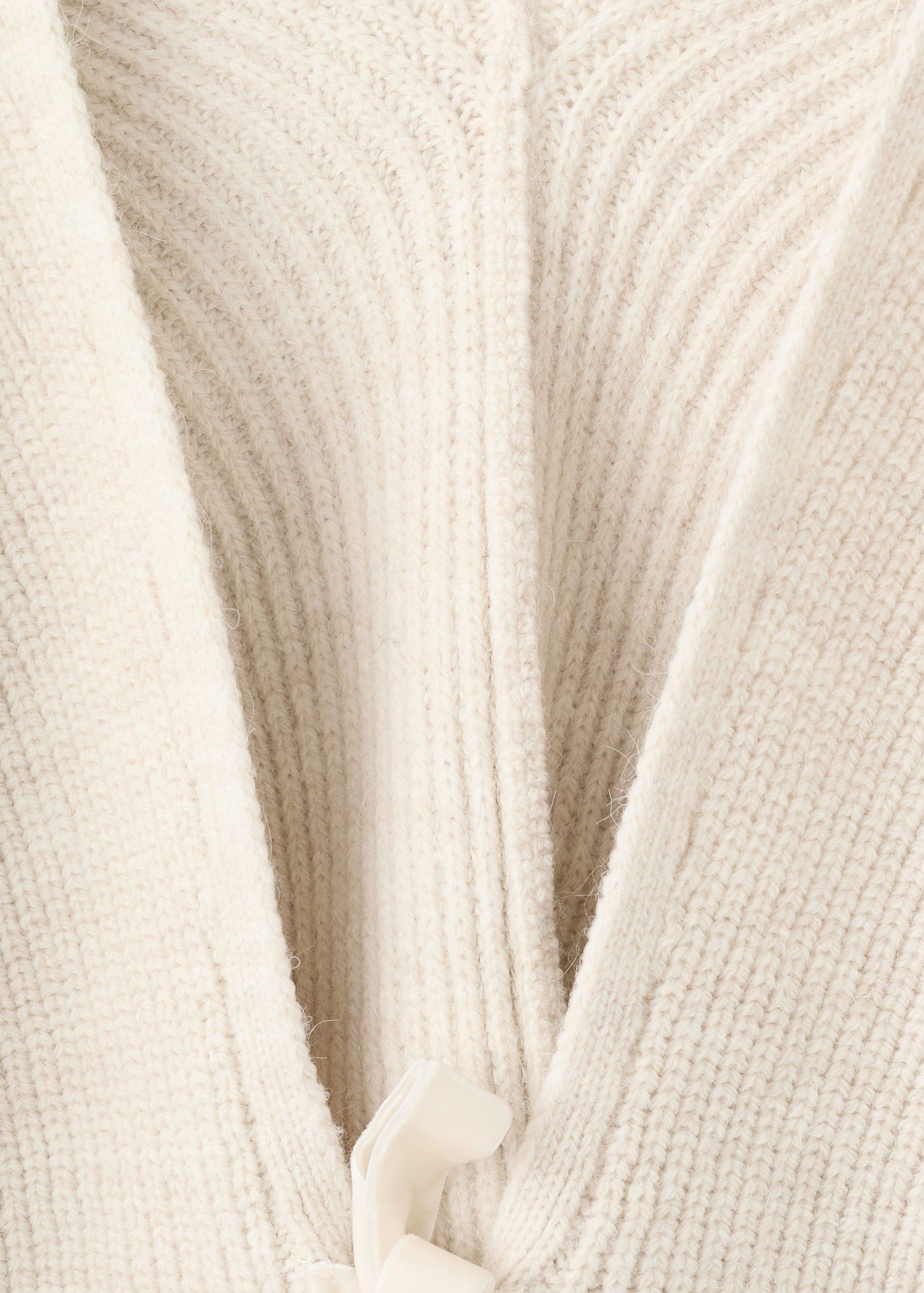 V-neck cardigan with bows