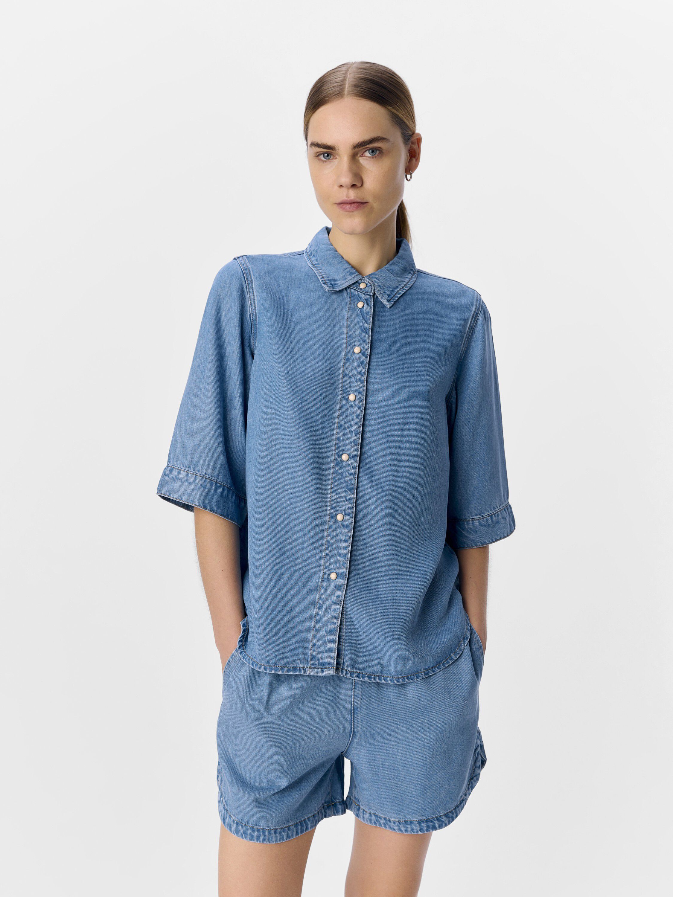 OBJFRAME 2/4 RE DENIM TOP NOOS