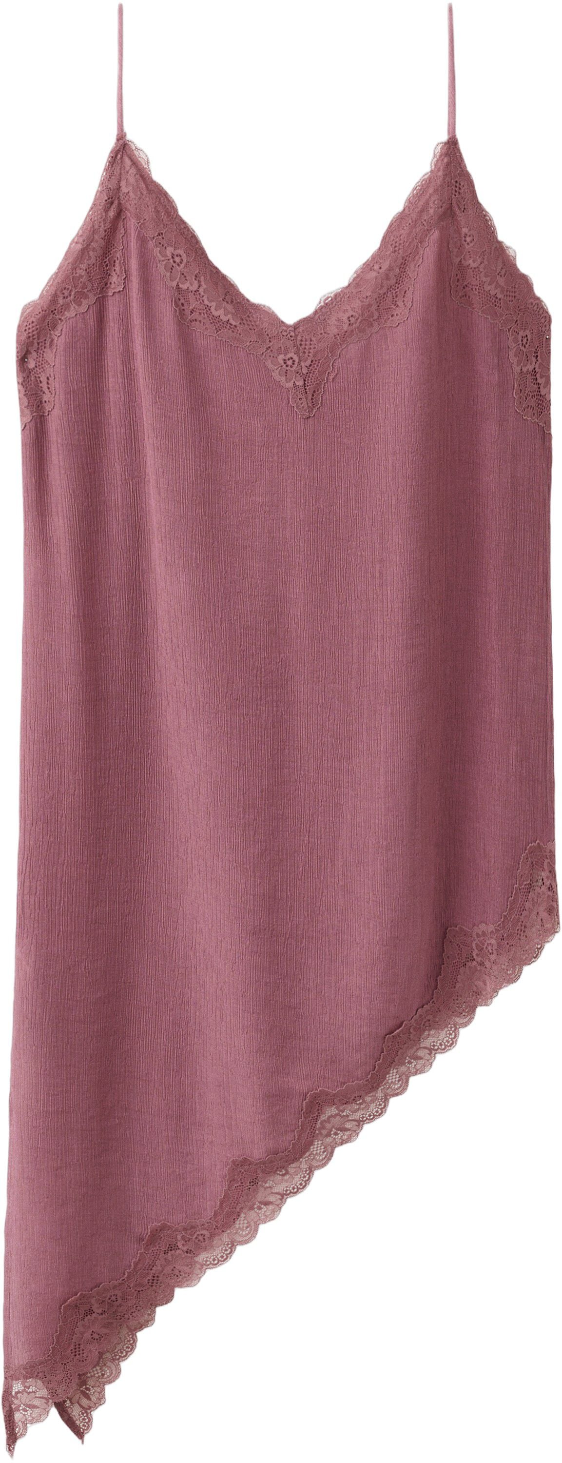 Asymmetric lace camisole top