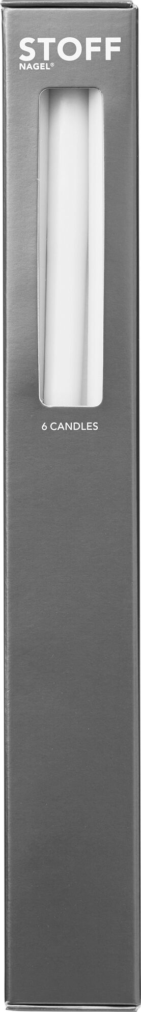 STOFF candles by Ester&Erik - 6 stk i gave&aelig;ske, hvid