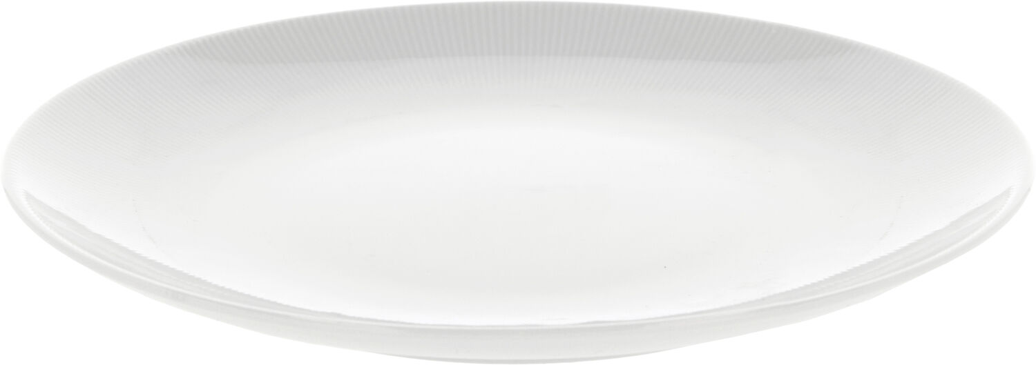 Tallrik flat Eventail 26,5 cm Vit