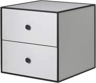 Frame 35, 35x35x35, light grey with 2 drawers