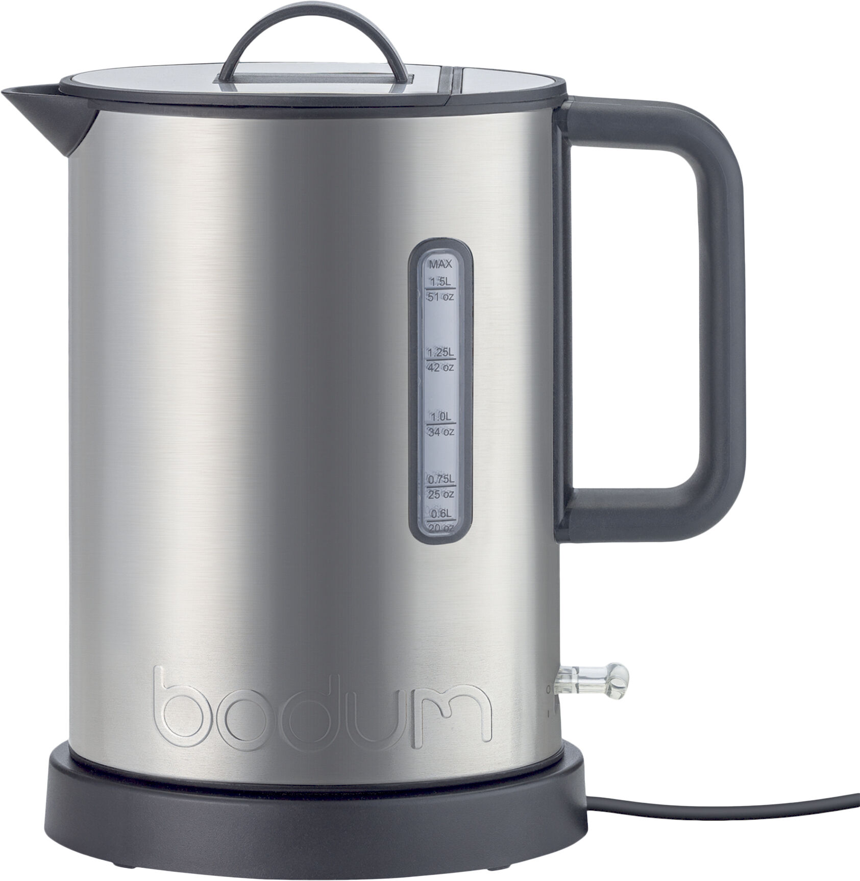 Elkedel, rustfri st&aring;l, 1. 5 l