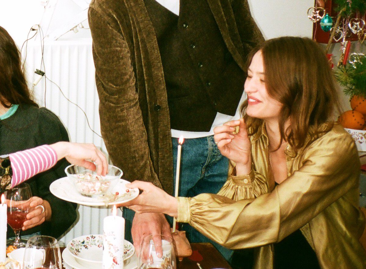 GC Cottage Tallerken &Oslash;23 cm hvid m. deko