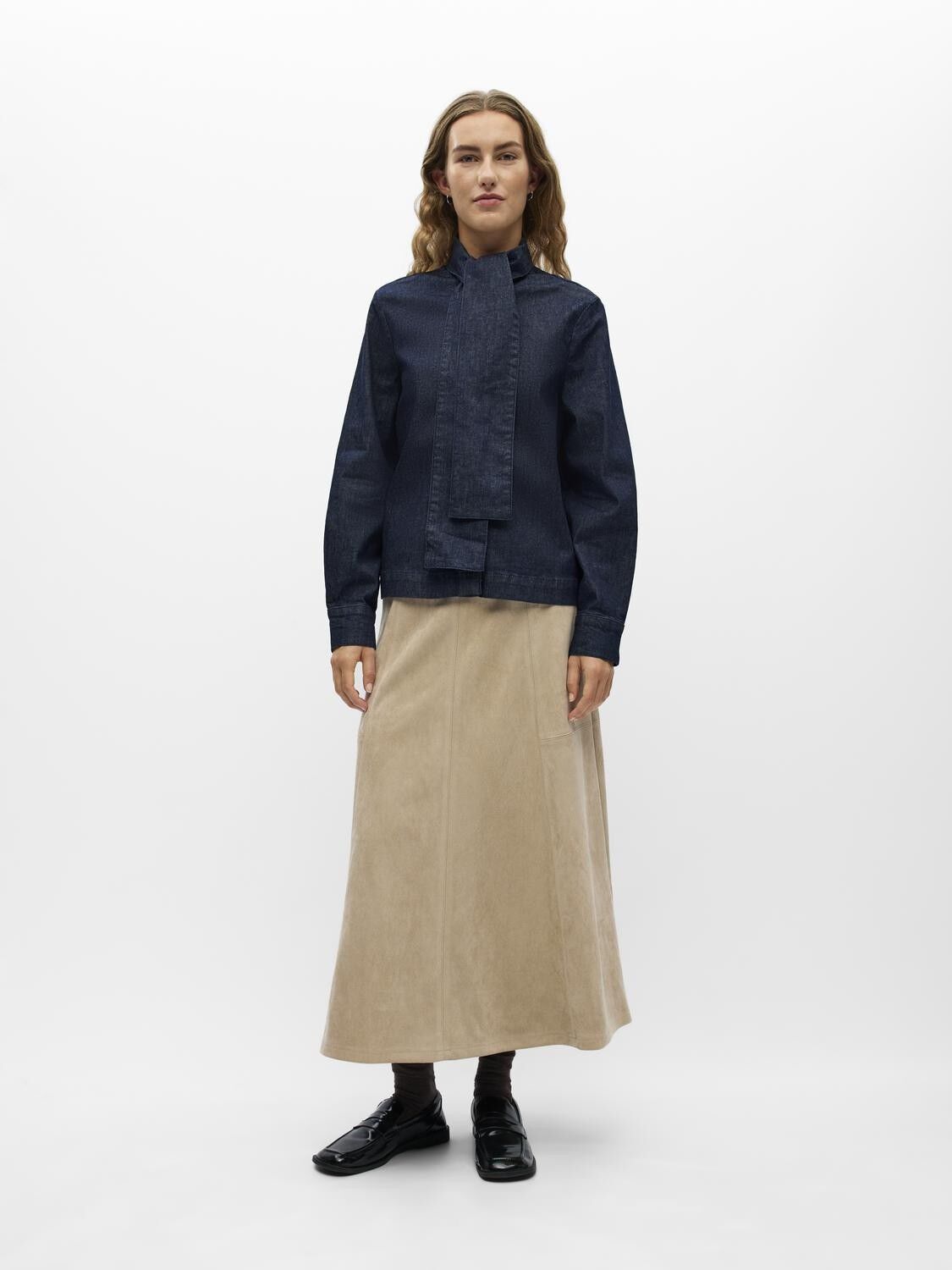 Objlitka L/S Oz Denim Shirt E Aw Fair 26