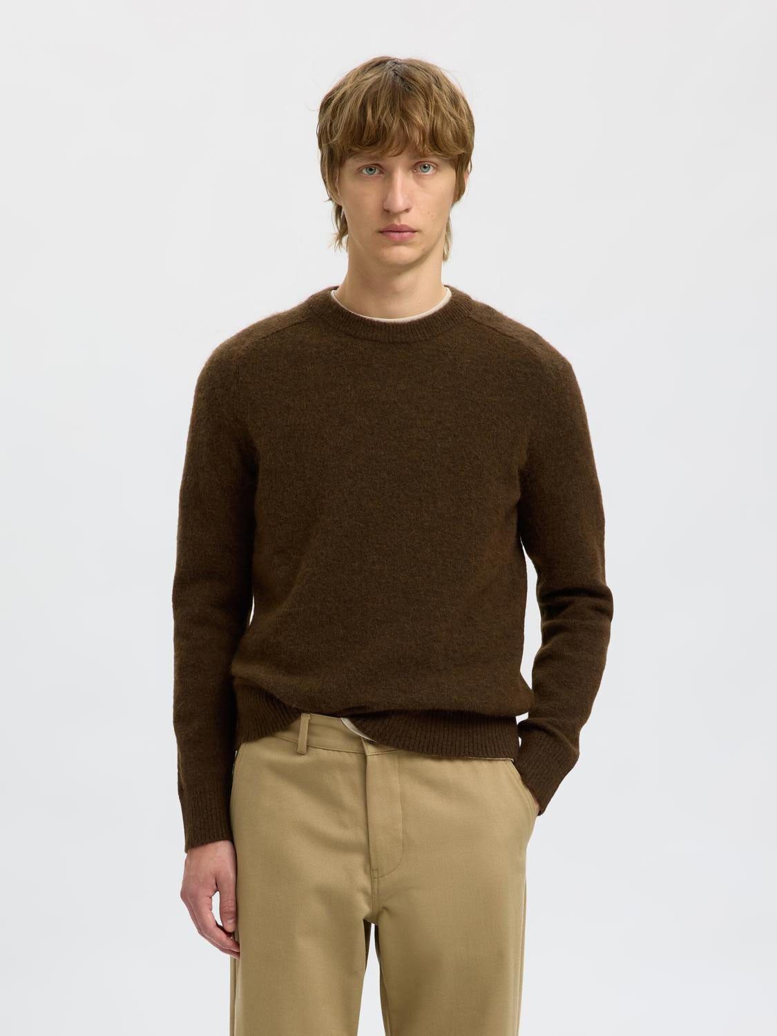 Slhrai Ls Knit Crew Neck Noos