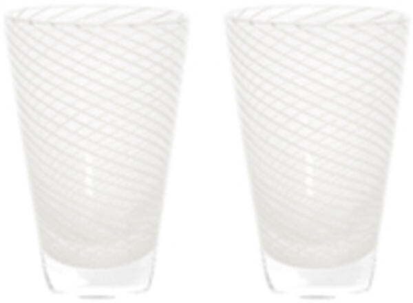 Yuka Swirl Glas - Pakke med 2