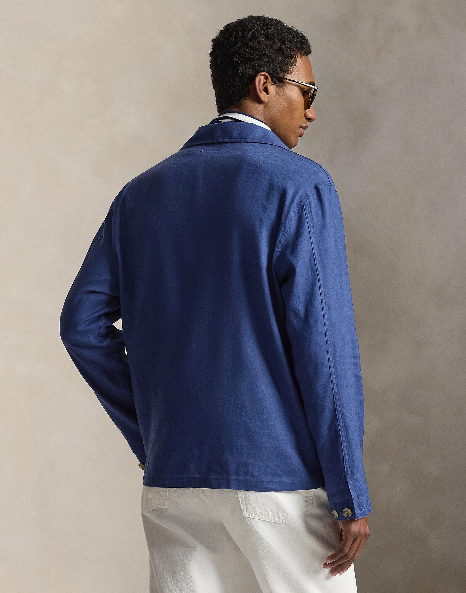 Stretch Linen-Cotton Overshirt