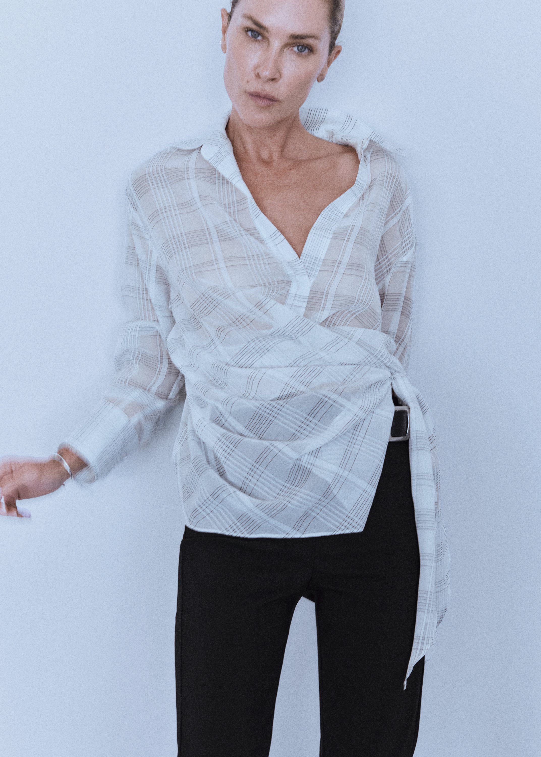 Oversize check shirt