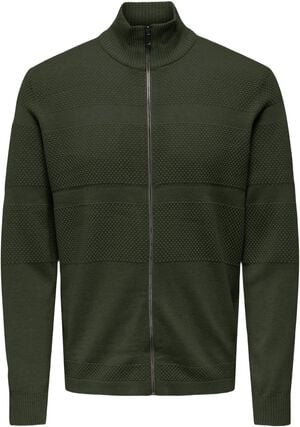ONSMALIK REG 12 PIN ZIP CARD KNIT N