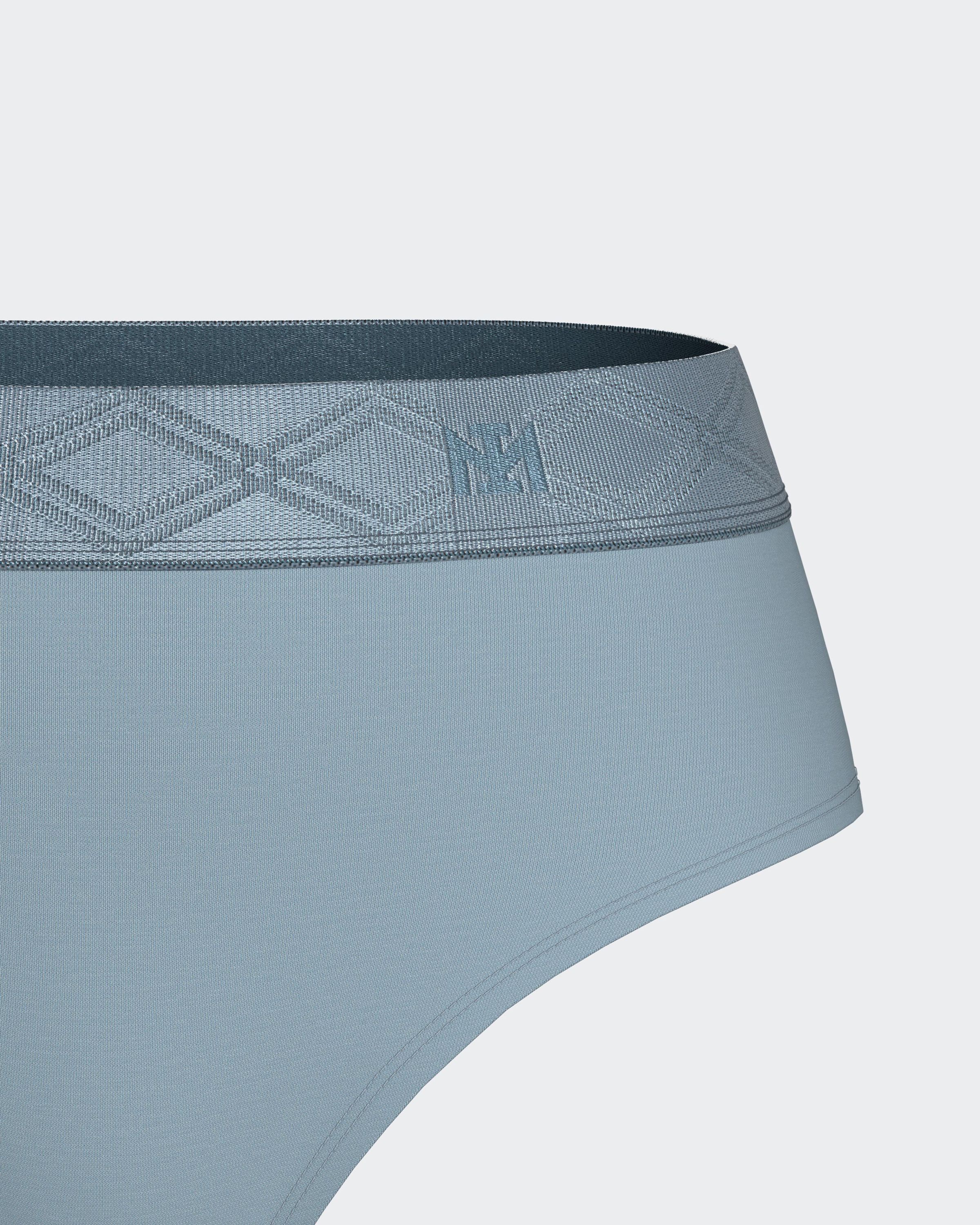 Thong with elastic waistband