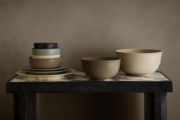 Rhombe Earth Serveringsskål Ø17. 5 cm clay