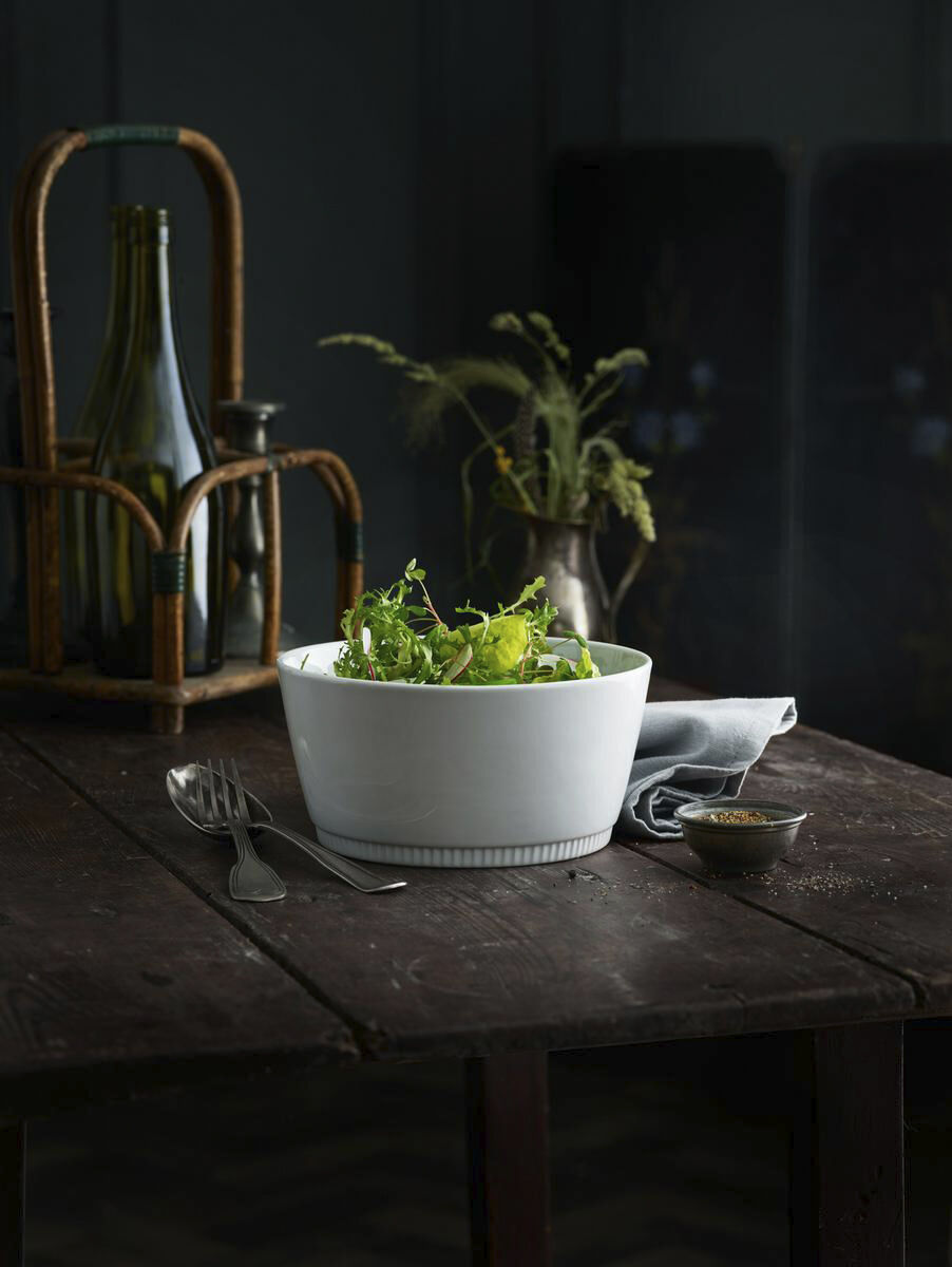 "Bolle h&Atilde;&cedil;y nr. 5 Toulouse 3 liter 23 cm Hvit"