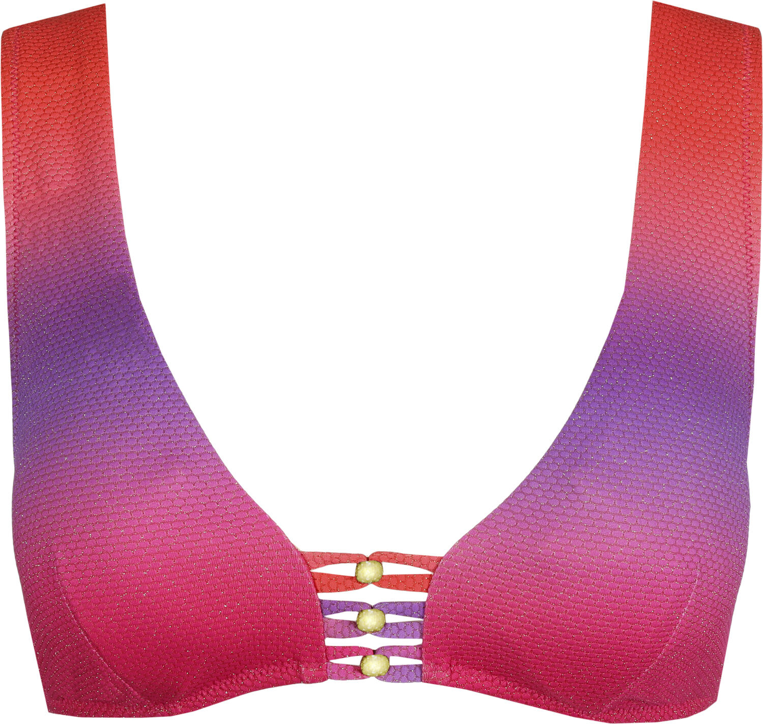 Nusa Dua trekantet bikinitop med vattering