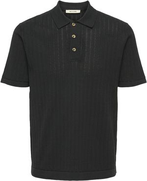 ONSMOON REG 12 SS POLO KNIT NOOS