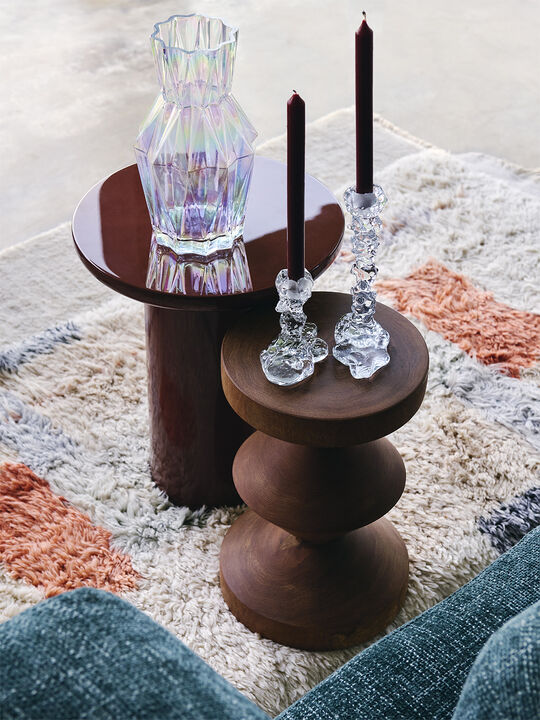 drip candle holder glass L