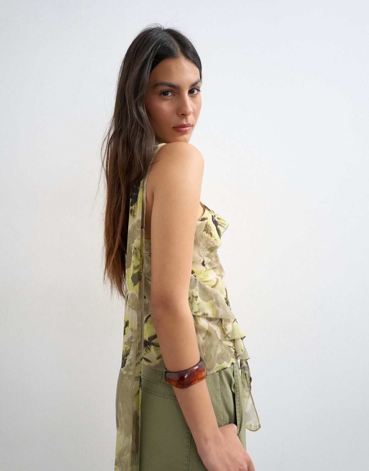 Tsvalerie One Shoulder Scarf Top Wvn