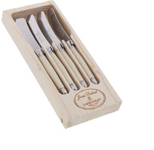 Sm&oslash;rkniv creme hvid 4stk