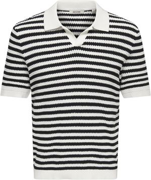 ONSSERGE REG SS SPLIT NECK KNIT