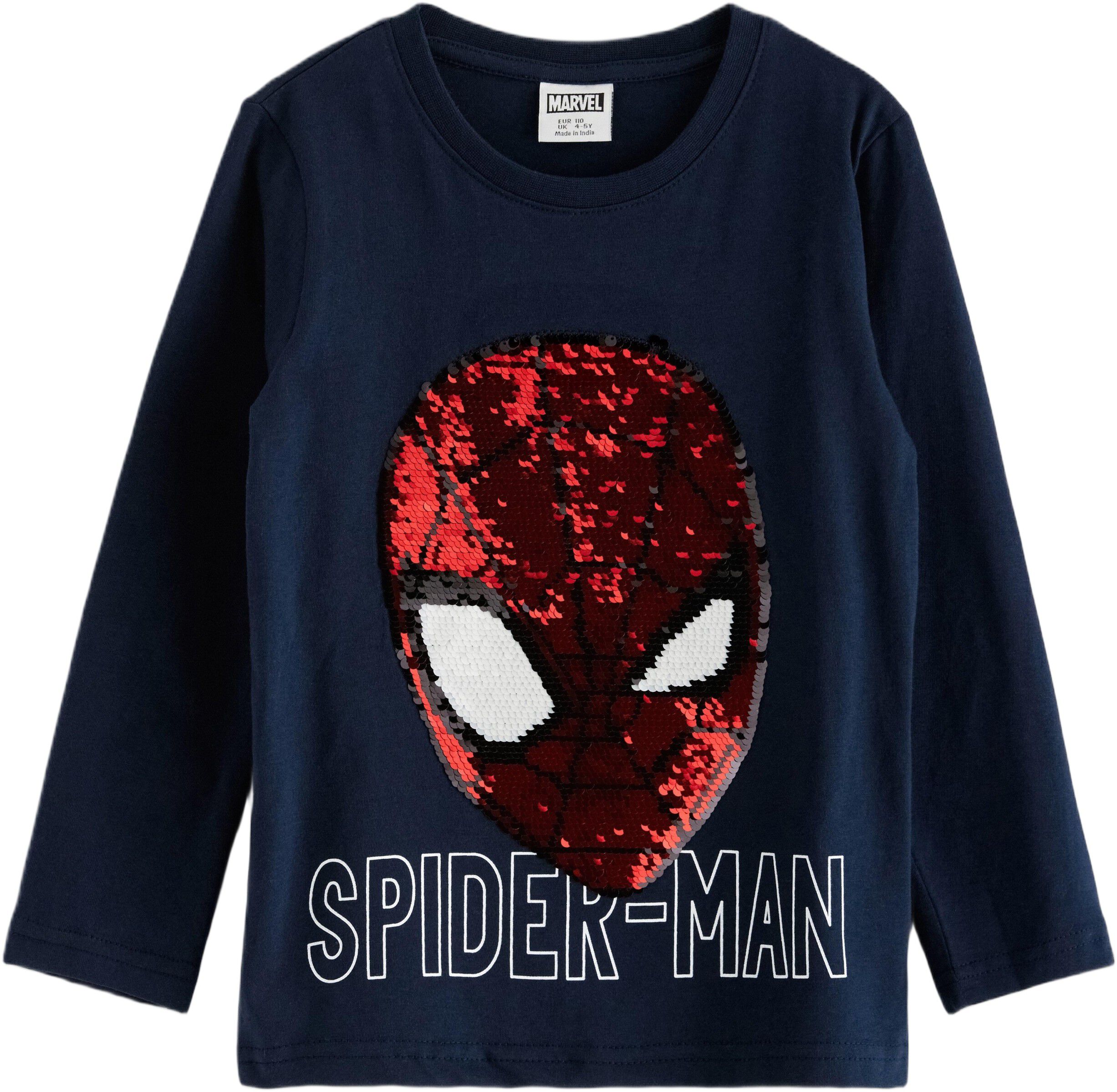 Long-sleeved top in soft cotton jer