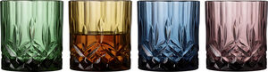 Whiskyglas Sorrento 32 cl 4 sorterade färger Glas