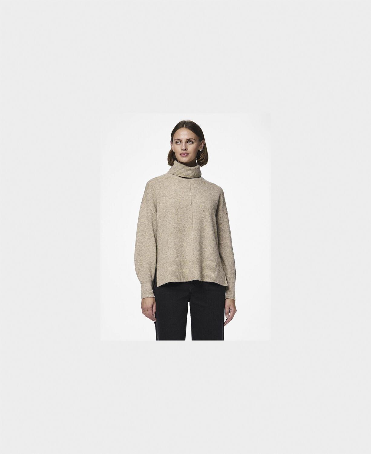 Pcmalou Ls Rollneck Knit Noos Bc