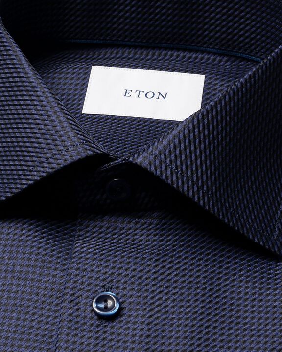 Slim Fit Houndstooth King Twill Shirt