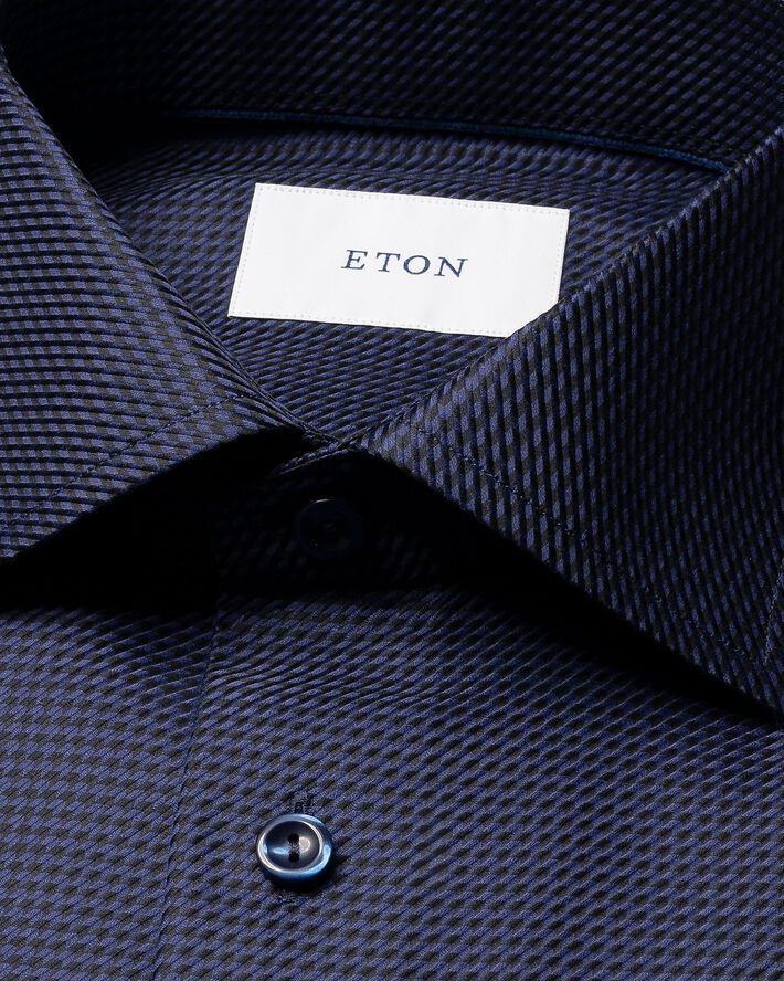 Slim Fit Houndstooth King Twill Shirt