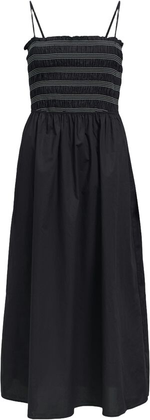 OBJELLY HOPE S/L RE SMOCK MIDI DRES