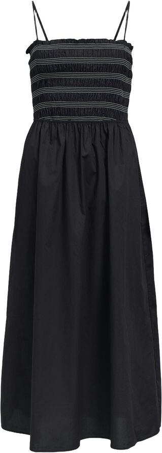 OBJELLY HOPE S/L RE SMOCK MIDI DRES