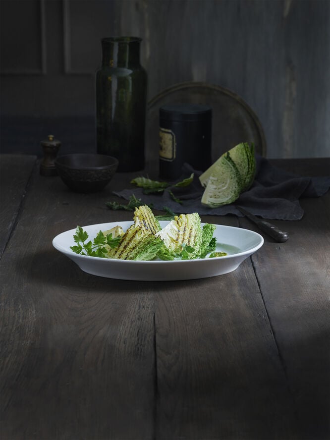 "Serveringsfat nr. 19 Serie Originale 55,5 x 38 cm Hvit"