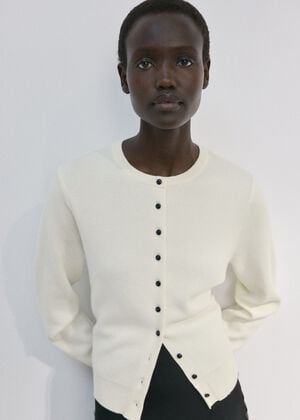 Knitted button cardigan