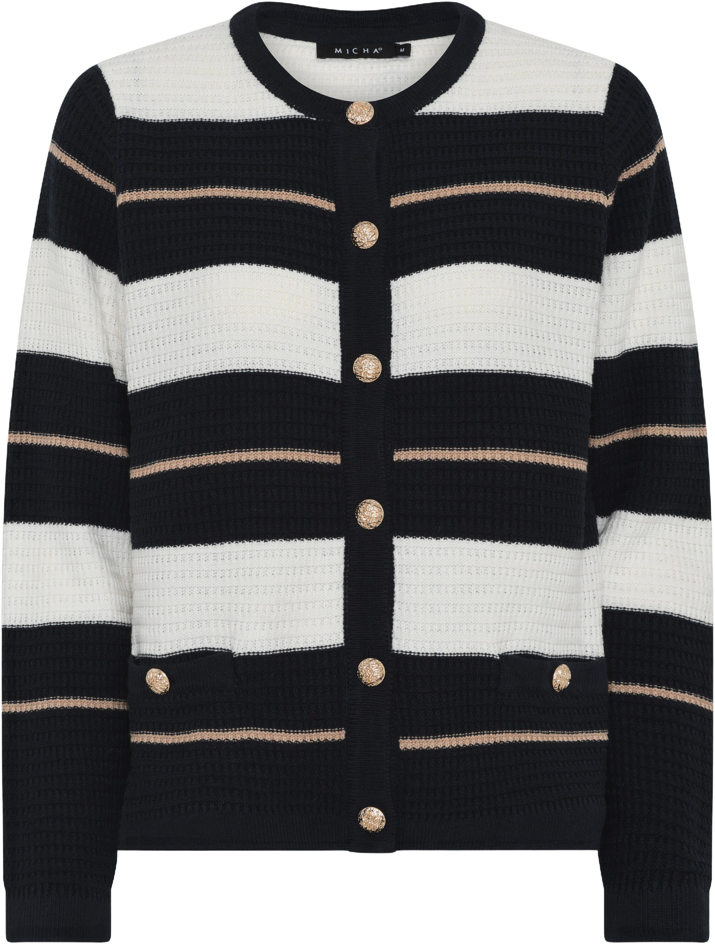 Cardigan_ Relief Pattern Knit