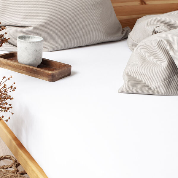 Økologisk boxlagen, jersey - GOTS, hvid