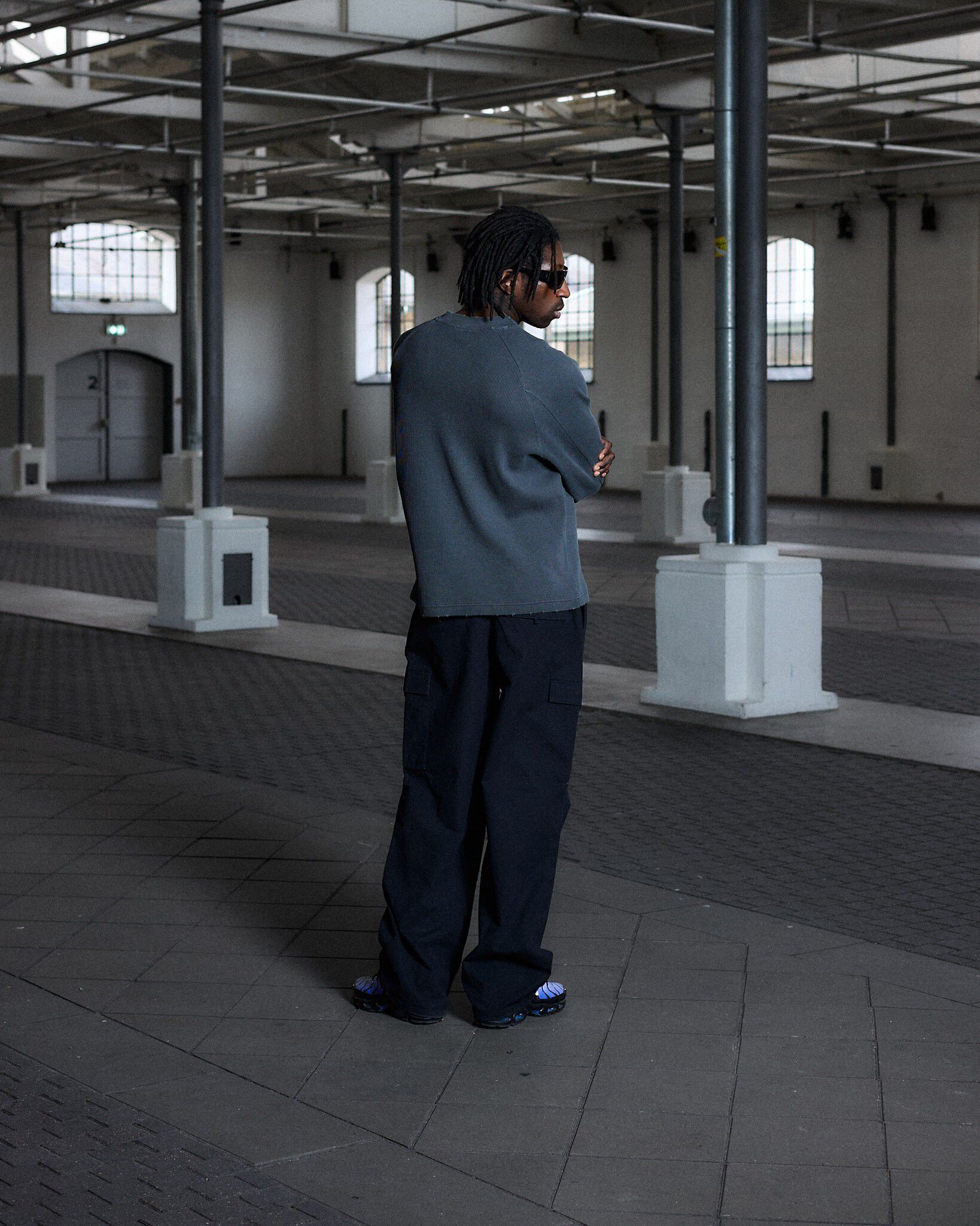 OVERSIZED WAFFLE LS