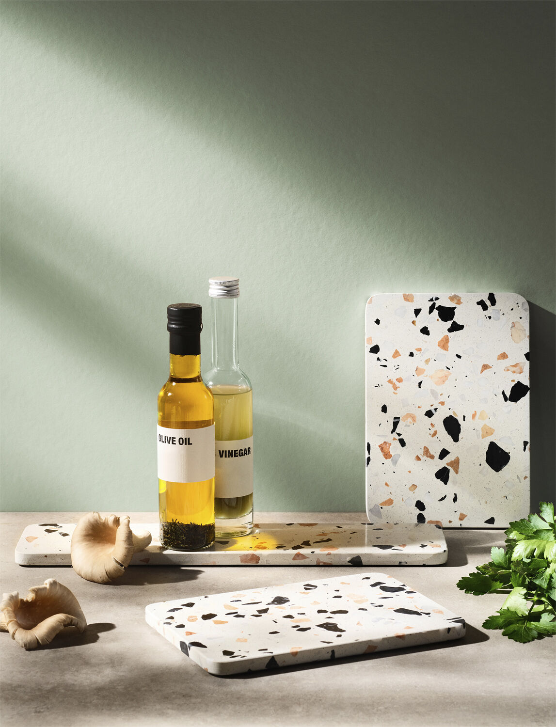 SERVE-IT serveringsfat L 16 cm white terrazzo