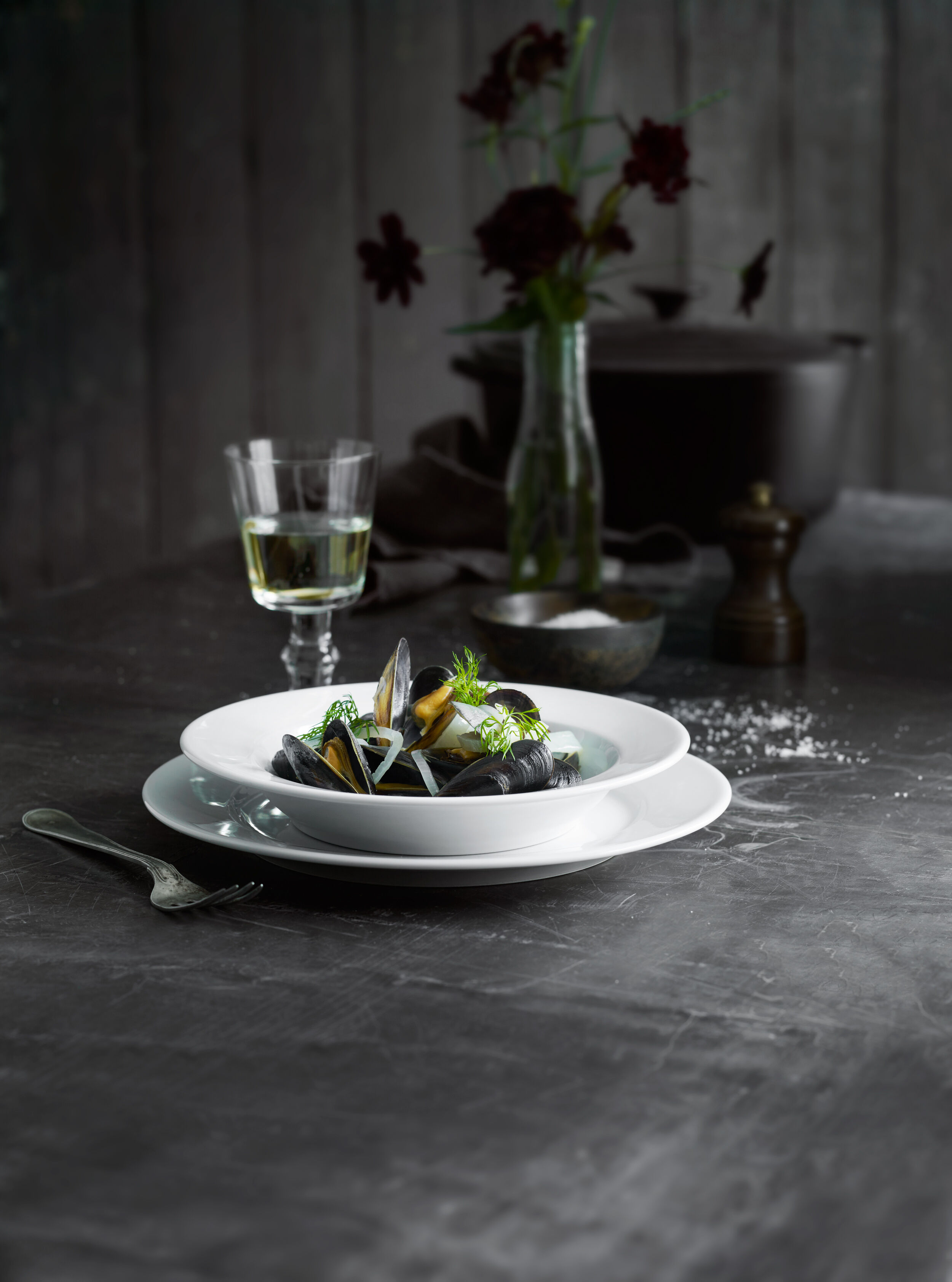 "Tallerken flat Sancerre 26 cm Hvit"