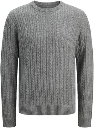 JPRBLULAMBSWOOL KNIT CABLE CREW NEC