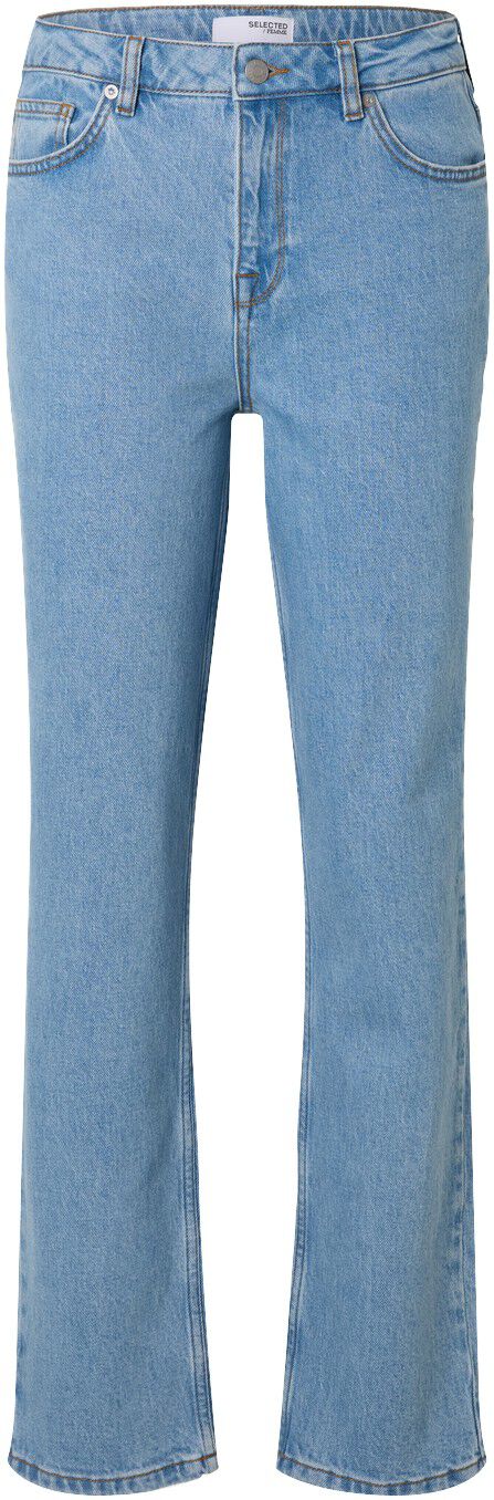 SLFALICE MW STRAIGHT LIG BLUE JEANS