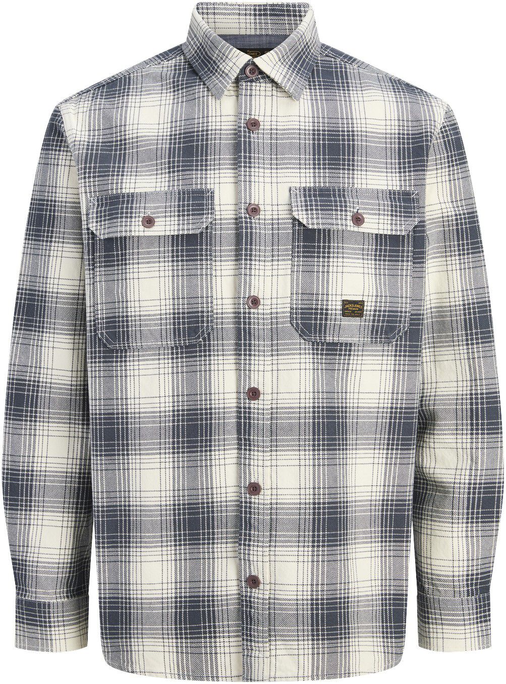 Jprbluivy Check L/S Overshirt Sn
