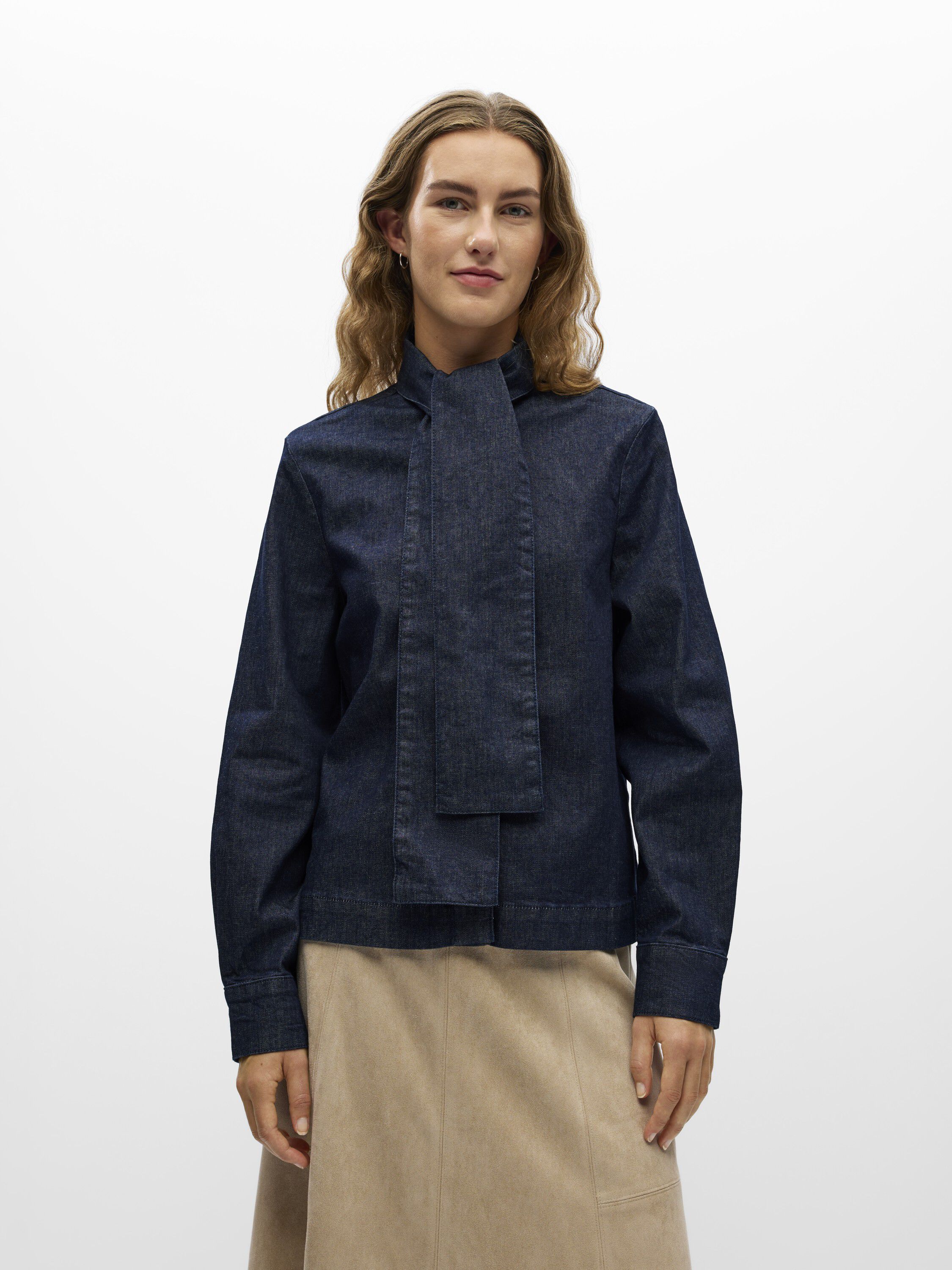 Objlitka L/S Oz Denim Shirt E Aw Fair 26