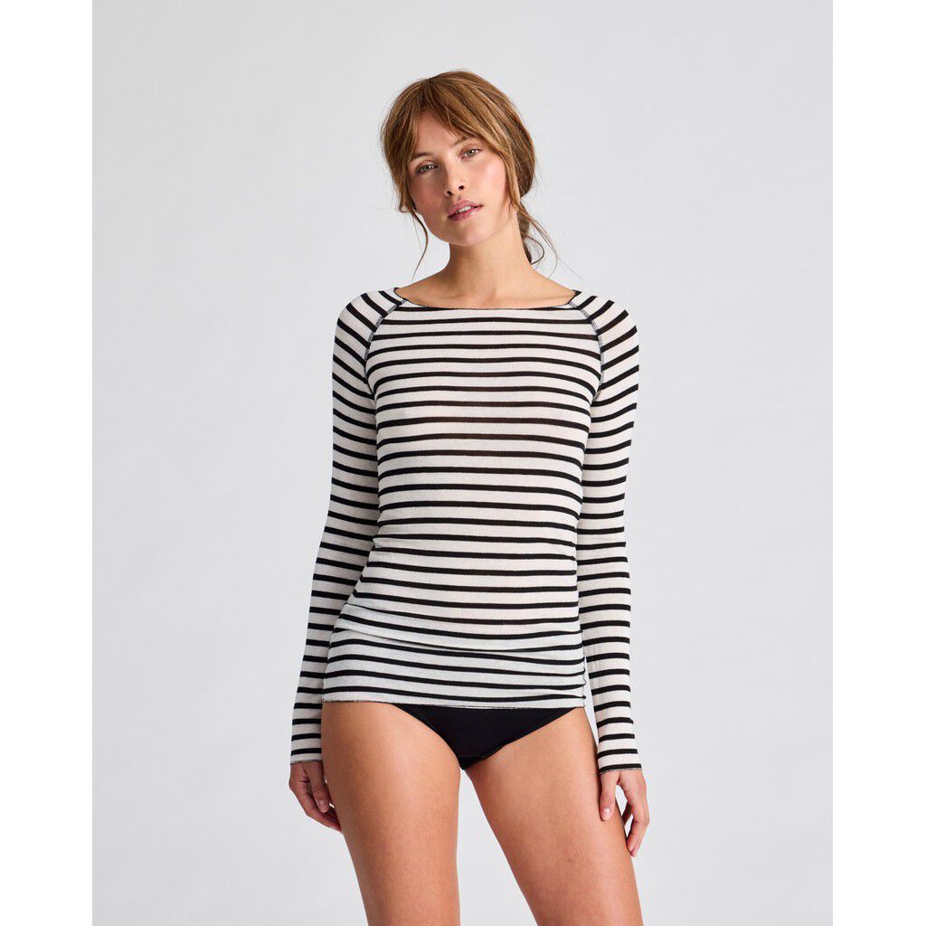 Amalie L/S Sailor Wool Top