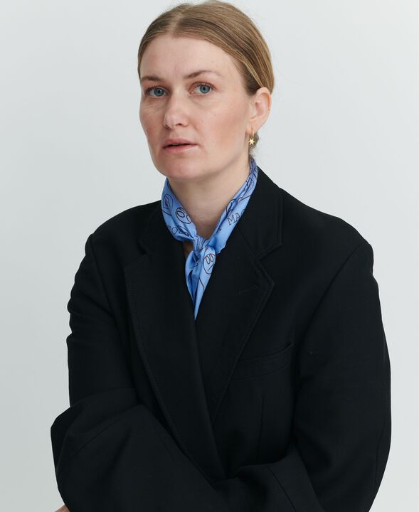 Røde Kors tørklæde - 53x53cm - 100% Silke