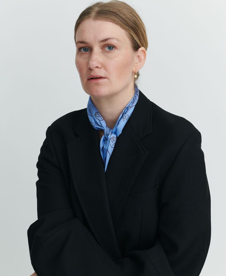 Røde Kors tørklæde - 53x53cm - 100% Silke