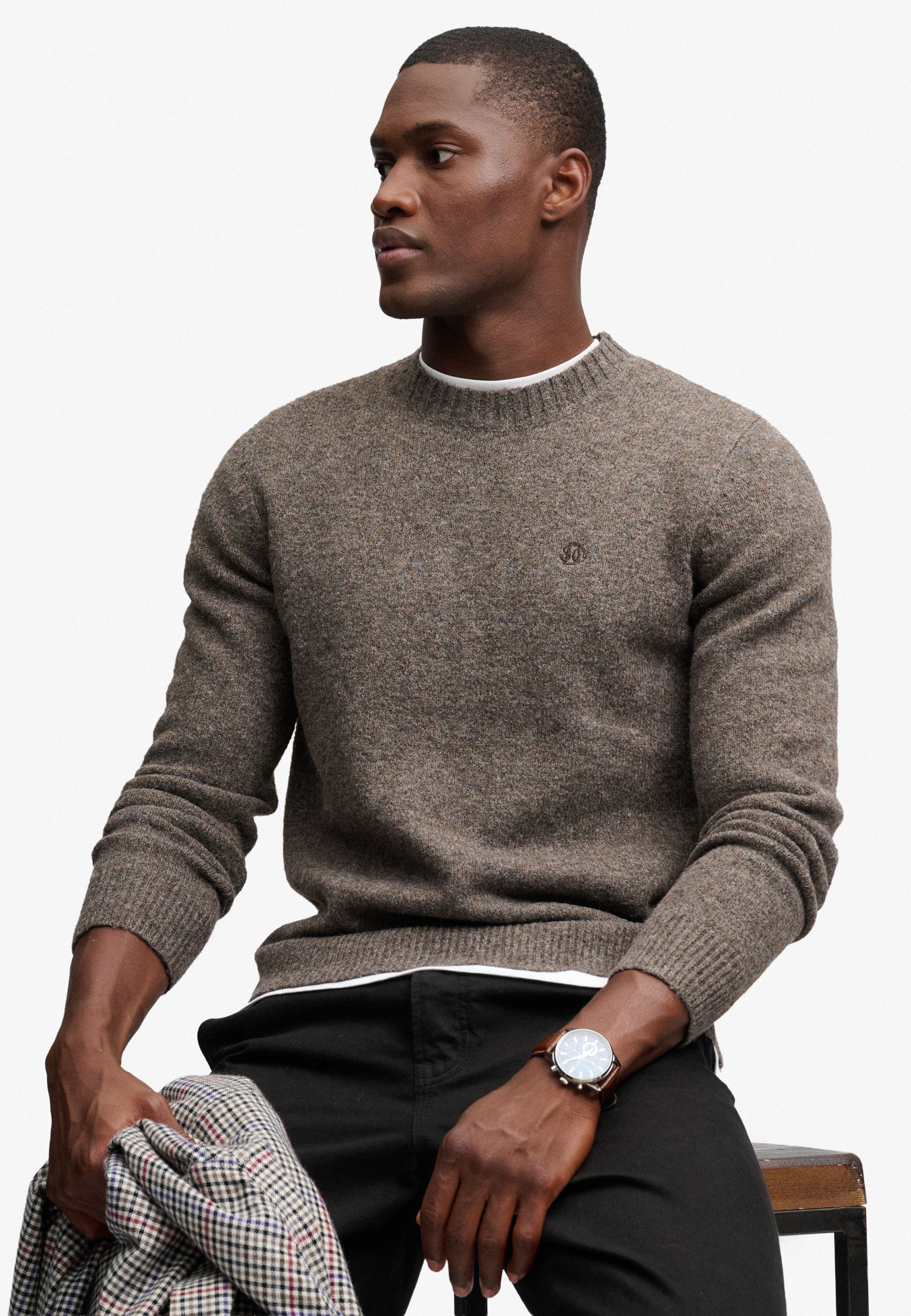 BRUSHED KNITTED JUMPER