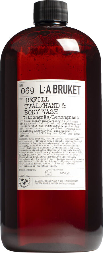 Refill Hand-body Wash Lemongrass