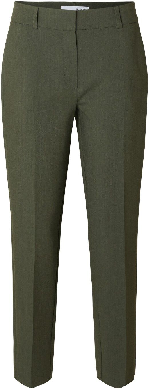 Slfrita-Ria Mw Cropped Pant Mel Noos