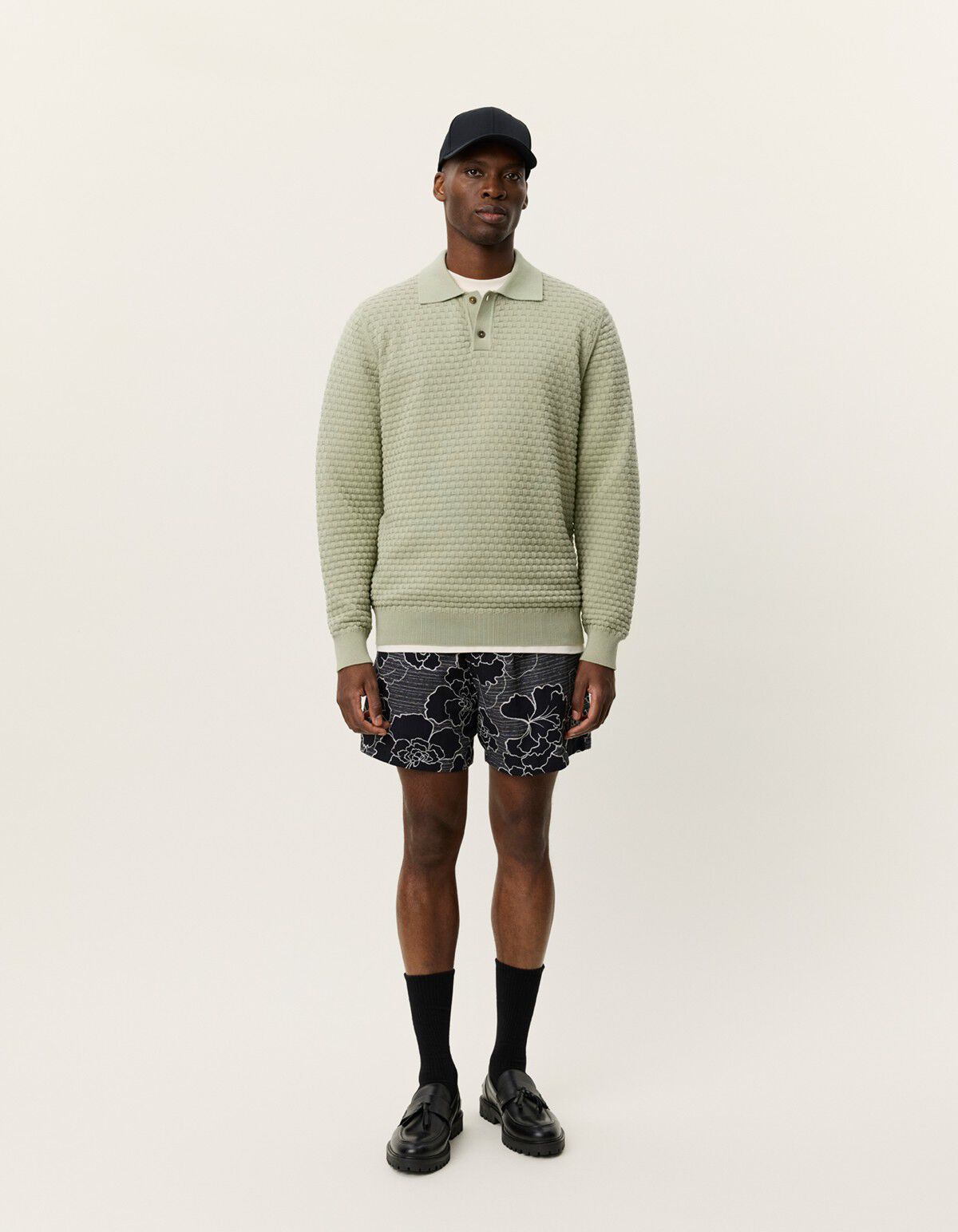 Billy Weave Knitted LS Polo